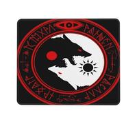 Alfombrilla De Ratón Símbolo Pagano del Lobo Vikingo De La Mitología Nórdica Mousepad Duradera Accesorio Escritorio Portátil Mouse Pad para Mac Computadora Juegos 25X30Cm