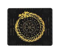 Alfombrilla De Ratón Símbolo Vikingo De Dragón con Runas Alfombrilla Raton Moderno Personalizada Mouse Pad, para Ordenador, Hogar, Oficina, 25x30cm