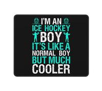 Alfombrilla De Ratón Soy Un Chico De Hockey sobre Hielo. Es como Un Chico Normal Pero Mucho Más Genial. Alfombrilla De Ratón para Juegos Duradera Alfombrilla Accesorio Escritorio para Pc