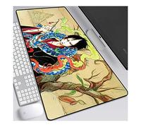 Alfombrilla de ratón Speed Gaming Hoozuki no Reitetsu, Alfombrilla de ratón XXL Anime, 800x300 mm, Alfombrilla Extra Grande con Base de Goma Antideslizante, Bordes cosidos de 3 mm, para PC, E