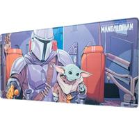 Alfombrilla de ratón XXL Star Wars The Mandalorian - Alfombrilla de Escritorio (Mouse Pad) Protector Escritorio : Impermeable y Antideslizante (80X35 cm)
