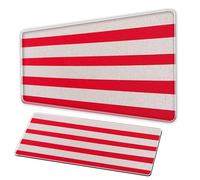 Alfombrilla de ratón Striped, XXL mousepad, clear stripes, high-definition, anti slip rubbermousepad, sewn edge mousepad, large-sized deskpad for officegames, Alfombras de ratón para gamers para PC (G