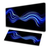 Alfombrilla de ratón Striped, XXL mousepad, clear stripes, high-definition, anti slip rubbermousepad, sewn edge mousepad, large-sized deskpad for officegames, Alfombras de ratón para gamers para PC (K