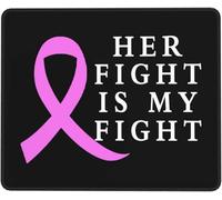 Alfombrilla De Raton Su Lucha Es Mi Lucha Concientización sobre El Cáncer De Mama Alfombrillas Cuadradada Portátil Alfombrilla Ratón con Base De Goma Alfombrillas para Pc Oficina Home Office L