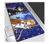 Alfombrilla de ratón Sword Art Online Anime Extended XXL, alfombrilla de ratón Speed Gaming, alfombrilla de ratón grande Anime de 800x300 mm con base de goma antideslizante, para computadora PC, C