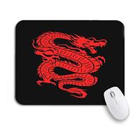 Alfombrilla De Ratón Tatuaje De Dragón Chino Rojo En China Fire Asian Mouse Pad Pequeña Resistente A La Abrasión Antideslizante Mouse Pad, Para Hogar, Portátil, 25 x 30cm