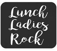 Alfombrilla De Ratón Teacher Teaching Lunch Ladies Rock Lunch Lady Squad Back To School Tapete Escritorio Multifuncional Alfombra Raton Antideslizamiento Mousepad para Pc Trabajo 25X30CM