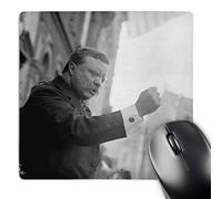 Alfombrilla De Ratón, Teddy Roosevelt La Vaca Alce Multifuncional Alfombrilla Raton Eco-Friendly Mouse Mat para Pc Gamers Oficina 25X30cm