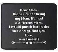 Alfombrilla De Ratón Thanks Being My Mom Funny from Alfombra Raton Duraderos Mousepad Antideslizamiento Mouse Pad para Oficina Trabajo Ordenador 25X30CM
