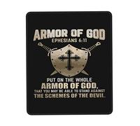 Alfombrilla De Ratón The Full Armor of God Ephesians 617 Mouse Pad Antideslizamiento Mousepad Multifuncional Alfombra Raton para Trabajo Oficina Pc 25X30CM