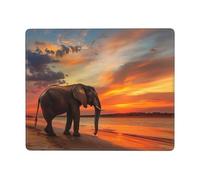 Alfombrilla de ratón The Lonely Elephant duradera y respetuosa con el medio ambiente, para juegos y oficina, diseño antideslizante para mayor comodidad y precisión