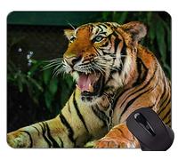 Alfombrilla de ratón Tiger In Jungle Animal Gaming, Alfombrillas de ratón Tiger con Bordes cosidos