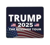 Alfombrilla De Ratón Trump 2025: La Gira De La Venganza Alfombrilla De Ratón Rectangular Personalizada Antideslizante Mouse Pad, para Oficina, Ordenador, 25x30cm