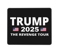 Alfombrilla De Ratón Trump 2025: La Gira De La Venganza Alfombrilla para Computadora con Base De Goma Antideslizante Mouse Pad Pequeña, para Oficina, Ordenador, 25x30cm