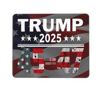 Alfombrilla De Ratón Trump 45 47 2025 Presidente Alfombrilla Raton con Bordes Cosidos Mouse Pad Pequeña, para Portátil, Oficina, 25x30cm