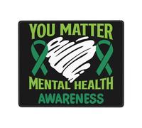 Alfombrilla De Ratón Tú Importas Concientización sobre La Salud Mental Accesorios Ordenador Suave Protector Escritorio Duradera Mouse Pad para Escritorio Mac Juegos 25X30Cm