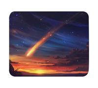 Alfombrilla De Ratón Un Cometa Brillante Pasa Velozmente Tapete Escritorio Suave Alfombrilla De Ratón Mejora La Precisión Y La Velocidad Accesorio Escritorio para Hogar Pc Juegos 25X30Cm
