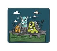 Alfombrilla De Ratón Un Monstruo Divertido Pasa El Rato En El Pantano por La Noche En Un Patrón Sin Costuras Mousepad Alfombra Escritorio Accesorio Escritorio para Juegos Mac Hogar 25X30Cm
