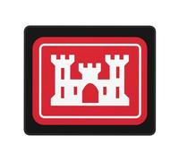 Alfombrilla De Ratón United States Army Corps of Engineers Logo Alfombra Raton Multifuncional Mouse Pad Protector Tapete Escritorio para Trabajo Oficina Pc 25X30CM