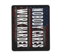 Alfombrilla De Ratón USA Flag Nobody Cares Work Harder Mouse Pad Protector Mousepad Multifuncional Tapete Escritorio para Trabajo Ordenador Pc 25X30CM