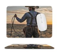Alfombrilla de Ratón Vaquero del Oeste Alfombrilla Gaming Laptop 25x30cm