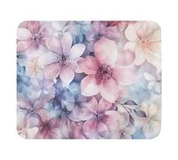 Alfombrilla De Ratón Watercolor Blooming Flowers Alfombrilla Gaming para Ratón Lavable Alfombra Escritorio Alfombrilla De Ratón para Juegos para Trabajo Juegos Oficina 25X30Cm