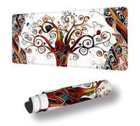 Alfombrilla de Ratón XXL 1000 x 500 mm, Árbol de la Vida Alfombrilla Ratón Lavable, Mouse Pad con Superficie Suave, Color Tapete Escritorio Grande, Mousepad de Oficina y para Gaming en Casa S-11475
