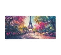 Alfombrilla de Ratón XXL 1200 x 600 mm París Alfombrilla Ratón Grande Paisaje Alfombrilla de Ratón de Juego de Alta Precisión,Alfombrilla de Ratón Impermeable,Fondo de Goma Antideslizante, M280