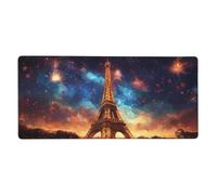 Alfombrilla de Ratón XXL 1200 x 600 mm París Alfombrilla Ratón Grande Torre Eiffel Mousepad de Juego de Alta Precisión,Mouse Pad Impermeable,Fondo de Goma Antideslizante, Accesorios de Oficina M1002
