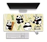 Alfombrilla de Ratón XXL 600x300x3 mm Alfombrilla ratón Grande Lindo Panda Mouse Pad Gaming con Bordes Cosidos Alfombrilla Escritorio Antideslizante Grande Mejora la precisión y la Velocidad