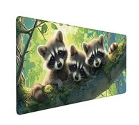 Alfombrilla de Ratón XXL 700 x 400 mm Alfombrilla Ratón Grande, Mouse Pad Gaming Animales Forestales, Protector Escritorio, Mejora la Precisión y la Velocidad, Almohadilla Escritorio, Regalos E-956