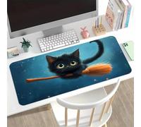 Alfombrilla de Ratón XXL Gaming 1200x600x2 mm, Animales Fantásticos Gatos Mouse Pad Grande con Base de Goma Antideslizante, Alfombrilla Escritorio para PC, Ordenador y Gamers