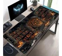 Alfombrilla de Ratón XXL Gaming 800x400x3 mm, Estantería Cueva Mouse Pad Grande con Base de Goma Antideslizante, Alfombrilla Escritorio para PC, Ordenador y Gamers