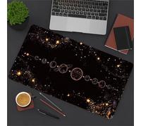 Alfombrilla de Ratón XXL Gaming 900x400x2 mm, Planetas Mouse Pad Grande con Base de Goma Antideslizante, Alfombrilla Escritorio para PC, Ordenador y Gamers