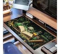 Alfombrilla de Ratón XXL Gaming 900x400x3mm - Libros Fantasmas Mouse Pad Grande para Jugadores - Superficie de Microfibra de Alta Velocidad, Base de Goma Antideslizante para PC, Oficina