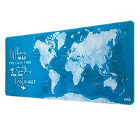 Alfombrilla de ratón XXL Mapa Mundo - Protector de Escritorio (Mouse Pad) Alfombrilla de Escritorio : Impermeable y Antideslizante (80X35 cm)