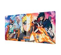 Alfombrilla de ratón XXL Naruto - Alfombrilla de Escritorio Manga (Mouse Pad) Protector Escritorio : Impermeable y Antideslizante (80X35 cm)