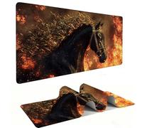 Alfombrilla de Ratón XXL para Juegos de Velocidad, Mouse Pad Caballo de Fuego 1000 x 500 mm, Alfombrilla de Ratón XXL tamaño Grande, Mejora la Precisión y la Velocidad, Escritorio Regalo Mujer j-569