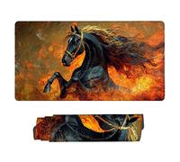 Alfombrilla de Ratón XXL para Juegos de Velocidad, Mouse Pad Caballo de Fuego, 700 x 300 mm Alfombrilla de Ratón XXL tamaño Grande, Mejora la Precisión y la Velocidad, Regalo Mujer n-476