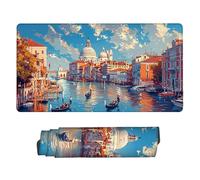 Alfombrilla de Ratón XXL para Juegos de Velocidad, Mouse Pad Ciudad acuática de Venecia, 900 x 400 mm Alfombrilla de Ratón XXL tamaño Grande, Mejora la Precisión y la Velocidad, Regalo Mujer n-867