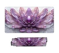 Alfombrilla de Ratón XXL para Juegos de Velocidad, Mouse Pad Estilo étnico Morado 700 x 300 mm, Alfombrilla Ratón XXL tamaño Grande, Mejora la Precisión y la Regalos for Mujer w-956