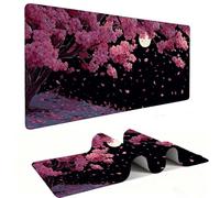 Alfombrilla de Ratón XXL para Juegos de Velocidad, Mouse Pad Flor de Cerezo 500 x 250 mm, Alfombrilla de Ratón XXL tamaño Grande, Mejora la Precisión y la Velocidad, Escritorio Regalo Mujer j-1314