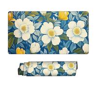 Alfombrilla de Ratón XXL para Juegos de Velocidad, Mouse Pad Flores del Campo 500 x 250 mm, Alfombrilla Ratón XXL tamaño Grande, Mejora la Precisión y la Velocidad, Escritorio Regalos for Mujer w-791