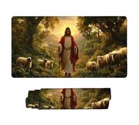 Alfombrilla de Ratón XXL para Juegos de Velocidad, Mouse Pad Jesús Cordero 500 x 250 mm, Alfombrilla Ratón XXL tamaño Grande, Mejora la Precisión y la Velocidad, Escritorio Regalos for Mujer w-878
