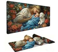 Alfombrilla de Ratón XXL para Juegos de Velocidad, Mouse Pad Madres e Hijos 500 x 250 mm, Alfombrilla de Ratón XXL tamaño Grande, Mejora la Precisión y la Velocidad, Escritorio Regalo Mujer j-844