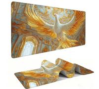 Alfombrilla de Ratón XXL para Juegos de Velocidad, Mouse Pad Phoenix 1000 x 500 mm, Alfombrilla de Ratón XXL tamaño Grande, Mejora la Precisión y la Velocidad, Escritorio Regalo Mujer j-295