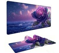 Alfombrilla de Ratón XXL para Juegos de Velocidad, Mouse Pad Rosas del mar 1000 x 500 mm, Alfombrilla de Ratón XXL tamaño Grande, Mejora la Precisión y la Velocidad, Escritorio Regalo Mujer j-371