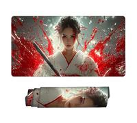 Alfombrilla de Ratón XXL para Juegos de Velocidad, Mouse Pad Samuráis Geisha, 500 x 250 mm Alfombrilla de Ratón XXL tamaño Grande, Mejora la Precisión y la Velocidad, Alfombrilla Escritorio Mujer n947