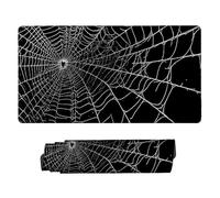 Alfombrilla de Ratón XXL para Juegos de Velocidad, Mouse Pad Telaraña Blanca 500 x 250 mm, Alfombrilla de Ratón XXL tamaño Grande, Mejora la Precisión y la Velocidad, Alfombrilla Escritorio Mujer F-7