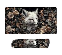 Alfombrilla de Ratón XXL para Juegos de Velocidad, Mouse Pad Zorro ártico 500 x 250 mm, Alfombrilla de Ratón XXL tamaño Grande, Mejora la Precisión y la Velocidad, Alfombrilla Escritorio Mujer F-7